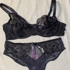 Savage Fenty Floral Mesh Bra & Panty Set